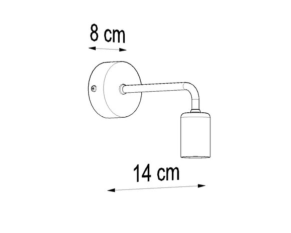 Sollux Lighting Wandleuchte DUOMO - 1x E27 Fassung - max. 60W - exkl. LED's Sollux Lighting Wandleuchte DUOMO - 1x E27 Fassung - max. 60W - exkl. LED's