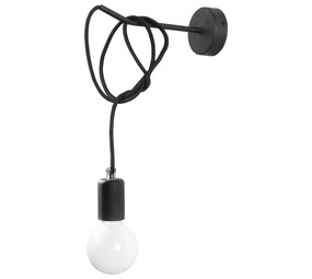 Sollux Lighting Wandleuchte EDISON Schwarz - 1x E27 Fassung - max. 60W - exkl. LED's Sollux Lighting Wandleuchte EDISON Schwarz - 1x E27 Fassung - max. 60W - exkl. LED's