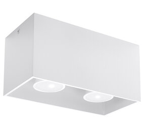 Sollux Lighting Deckenspot QUAD Weiß - 2x GU10 Fassung - max. 2x40W - exkl. LED's Sollux Lighting Deckenspot QUAD Weiß - 2x GU10 Fassung - max. 2x40W - exkl. LED's