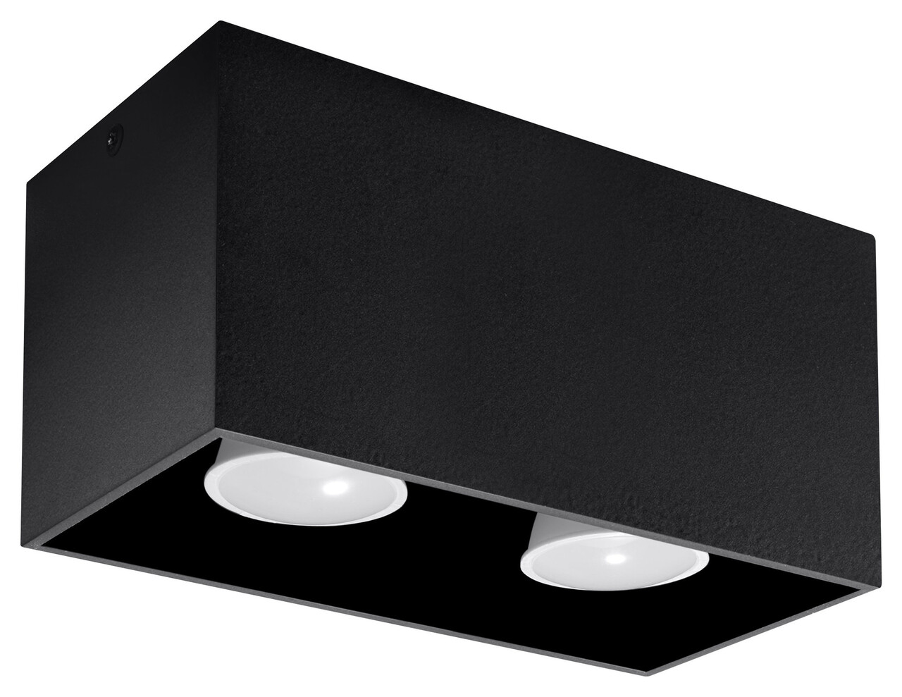 Sollux Lighting Deckenspot QUAD Schwarz - 2x GU10 Fassung - max. 2x40W - exkl. LED's Sollux Lighting Deckenspot QUAD Schwarz - 2x GU10 Fassung - max. 2x40W - exkl. LED's