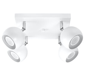 Sollux Lighting Deckenspot OCULARE 4 Weiß - 4x GU10 Fassung - max. 4x40W - exkl. LED's Sollux Lighting Deckenspot OCULARE 4 Weiß - 4x GU10 Fassung - max. 4x40W - exkl. LED's