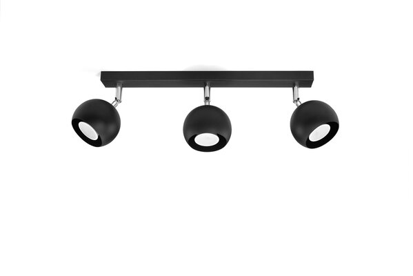 Sollux Lighting Deckenspot OCULARE 3 Schwarz - 3x GU10 Fassung - max. 3x40W - exkl. LED's Sollux Lighting Deckenspot OCULARE 3 Schwarz - 3x GU10 Fassung - max. 3x40W - exkl. LED's