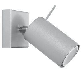 Sollux Lighting Wandleuchte RING 1 Grau - 1x GU10 Fassung - max. 40W - exkl. LED's Sollux Lighting Wandleuchte RING 1 Grau - 1x GU10 Fassung - max. 40W - exkl. LED's