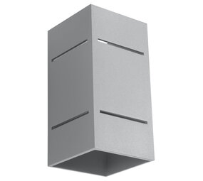 Sollux Lighting Wandleuchte BLOCCO Grau - 1x G9 Fassung - max. 40W - exkl. LED's Sollux Lighting Wandleuchte BLOCCO Grau - 1x G9 Fassung - max. 40W - exkl. LED's