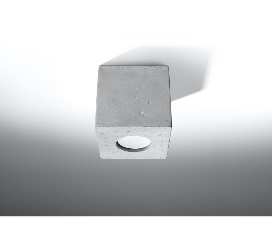 Deckenspot QUAD Beton - 1x GU10 Fassung - max. 40W - exkl. LED's