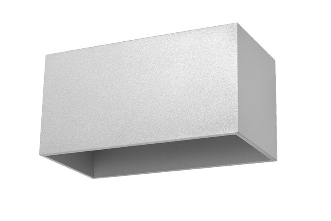 Sollux Lighting Wandleuchte QUAD MAXI Grau - 2x GU10 Fassung - max. 2x40W - exkl. LED's Sollux Lighting Wandleuchte QUAD MAXI Grau - 2x GU10 Fassung - max. 2x40W - exkl. LED's