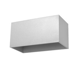 Sollux Lighting Wandleuchte QUAD MAXI Grau - 2x GU10 Fassung - max. 2x40W - exkl. LED's Sollux Lighting Wandleuchte QUAD MAXI Grau - 2x GU10 Fassung - max. 2x40W - exkl. LED's