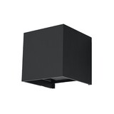 Sollux Lighting LED Wandleuchte LUCA Schwarz - IP54 - 6W - 3000K Warmweiß Sollux Lighting LED Wandleuchte LUCA Schwarz - IP54 - 6W - 3000K Warmweiß
