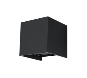 Sollux Lighting LED Wandleuchte LUCA Schwarz - IP54 - 6W - 3000K Warmweiß Sollux Lighting LED Wandleuchte LUCA Schwarz - IP54 - 6W - 3000K Warmweiß