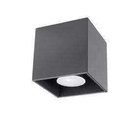 Sollux Lighting Deckenspot QUAD 1 Anthrazit - 1x GU10 Fassung - max. 40W - exkl. LED's Sollux Lighting Deckenspot QUAD 1 Anthrazit - 1x GU10 Fassung - max. 40W - exkl. LED's