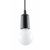 Sollux Lighting Pendelleuchte DIEGO 1 Schwarz - 1x E27 Fassung - max. 60W - exkl. LED's