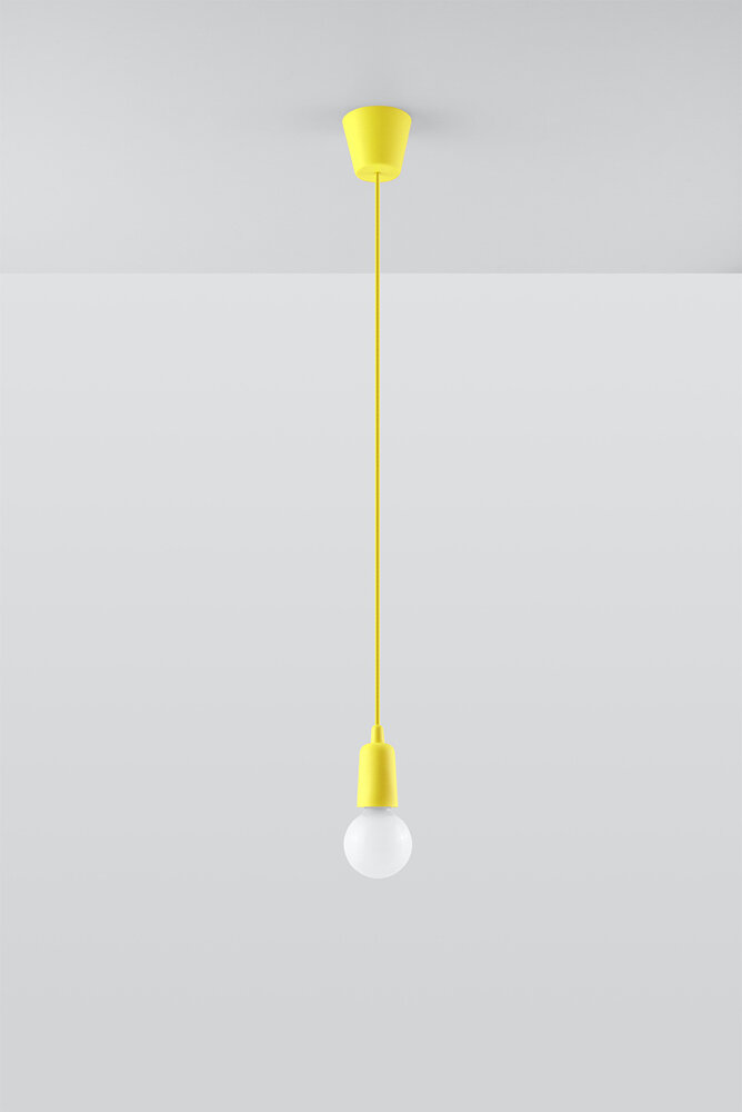Sollux Lighting Pendelleuchte DIEGO 1 Gelb - 1x E27 Fassung - max. 60W - exkl. LED's Sollux Lighting Pendelleuchte DIEGO 1 Gelb - 1x E27 Fassung - max. 60W - exkl. LED's