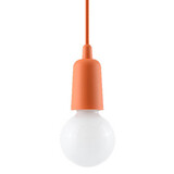Sollux Lighting Pendelleuchte DIEGO 1 Orange - 1x E27 Fassung - max. 60W - exkl. LED's Sollux Lighting Pendelleuchte DIEGO 1 Orange - 1x E27 Fassung - max. 60W - exkl. LED's