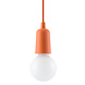 Sollux Lighting Pendelleuchte DIEGO 1 Orange - 1x E27 Fassung - max. 60W - exkl. LED's Sollux Lighting Pendelleuchte DIEGO 1 Orange - 1x E27 Fassung - max. 60W - exkl. LED's