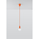 Sollux Lighting Pendelleuchte DIEGO 1 Orange - 1x E27 Fassung - max. 60W - exkl. LED's Sollux Lighting Pendelleuchte DIEGO 1 Orange - 1x E27 Fassung - max. 60W - exkl. LED's