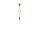 Sollux Lighting Pendelleuchte DIEGO 1 Orange - 1x E27 Fassung - max. 60W - exkl. LED's Sollux Lighting Pendelleuchte DIEGO 1 Orange - 1x E27 Fassung - max. 60W - exkl. LED's