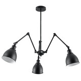 Sollux Lighting Kronleuchter STARK SHADE 3 Schwarz - 3x E27 Fassung - max. 3x60W - exkl. LED's Sollux Lighting Kronleuchter STARK SHADE 3 Schwarz - 3x E27 Fassung - max. 3x60W - exkl. LED's