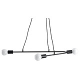Sollux Lighting Pendelleuchte ASTRAL 3 Schwarz - 3x E27 Fassung - max. 3x60W - exkl. LED's