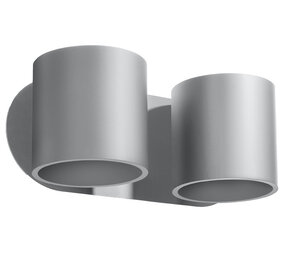 Sollux Lighting Wandleuchte ORBIS 2 Grau - 2x GU10 Fassung - max. 2x40W - exkl. LED's Sollux Lighting Wandleuchte ORBIS 2 Grau - 2x GU10 Fassung - max. 2x40W - exkl. LED's