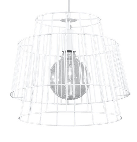 Sollux Lighting Pendelleuchte GATE Weiß - 1x E27 Fassung - max. 60W - exkl. LED's Sollux Lighting Pendelleuchte GATE Weiß - 1x E27 Fassung - max. 60W - exkl. LED's
