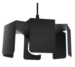 Sollux Lighting Pendelleuchte TULIP Schwarz - 1x E27 Fassung - max. 60W - exkl. LED's