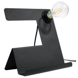 Sollux Lighting Schreibtischlampe INCLINE Schwarz - 1x E27 Fassung - max. 60W - exkl. LED's