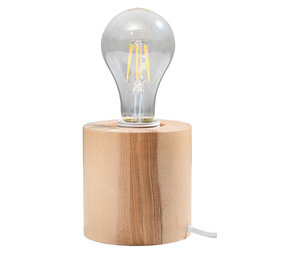 Sollux Lighting Tischleuchte SALGADO Holz - 1x E27 Fassung - max. 60W - exkl. LED's Sollux Lighting Tischleuchte SALGADO Holz - 1x E27 Fassung - max. 60W - exkl. LED's
