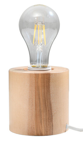 Sollux Lighting Tischleuchte SALGADO Holz - 1x E27 Fassung - max. 60W - exkl. LED's Sollux Lighting Tischleuchte SALGADO Holz - 1x E27 Fassung - max. 60W - exkl. LED's