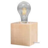 Sollux Lighting Tischleuchte ARIZ Holz - 1x E27 Fassung - max. 60W - exkl. LED's