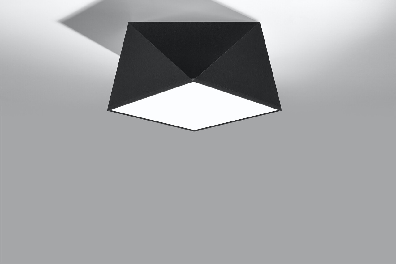 Sollux Lighting Deckenspot HEXA 25 Schwarz - 1x E27 Fassung - max. 60W - exkl. LED's