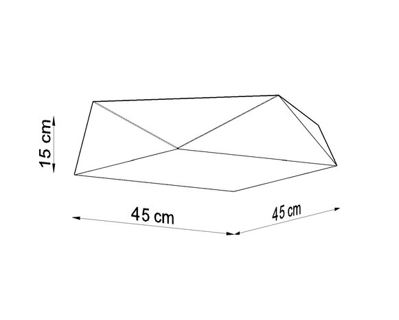 Sollux Lighting Deckenspot HEXA 45 Weiß - 2x E27 Fassung - max. 2x60W - exkl. LED's Sollux Lighting Deckenspot HEXA 45 Weiß - 2x E27 Fassung - max. 2x60W - exkl. LED's