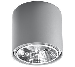 Sollux Lighting Deckenspot TIUBE Grau - 1x GU10 / ES111 Fassung - max. 40W - exkl. LED's Sollux Lighting Deckenspot TIUBE Grau - 1x GU10 / ES111 Fassung - max. 40W - exkl. LED's