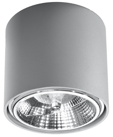 Sollux Lighting Deckenspot TIUBE Grau - 1x GU10 / ES111 Fassung - max. 40W - exkl. LED's Sollux Lighting Deckenspot TIUBE Grau - 1x GU10 / ES111 Fassung - max. 40W - exkl. LED's