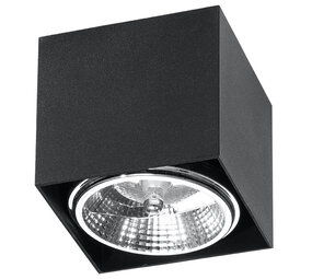 Sollux Lighting Deckenspot BLAKE Schwarz - 1x GU10 / ES111 Fassung - max. 40W - exkl. LED's