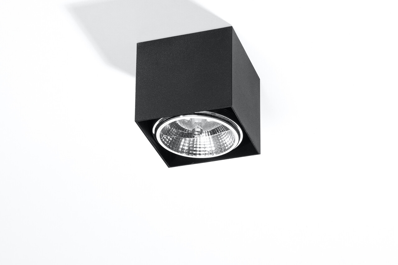 Sollux Lighting Deckenspot BLAKE Schwarz - 1x GU10 / ES111 Fassung - max. 40W - exkl. LED's