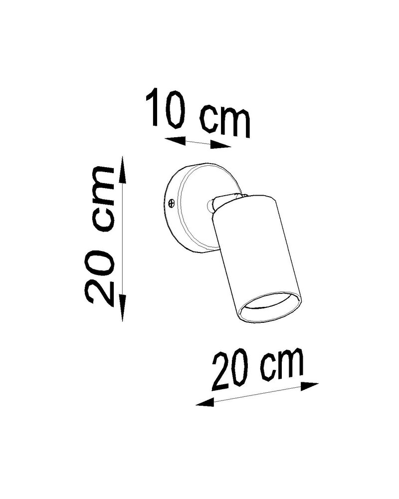 Sollux Lighting Wandleuchte BERG Natur Holz - 1x GU10 Fassung - max. 40W - exkl. LED's Sollux Lighting Wandleuchte BERG Natur Holz - 1x GU10 Fassung - max. 40W - exkl. LED's