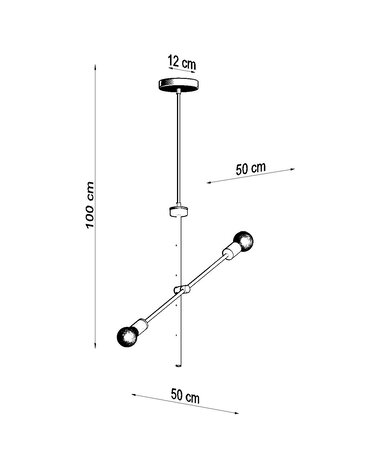 Sollux Lighting Kronleuchter CONCEPT 2 - 2x E27 Fassung - max. 2x60W - exkl. LED's Sollux Lighting Kronleuchter CONCEPT 2 - 2x E27 Fassung - max. 2x60W - exkl. LED's