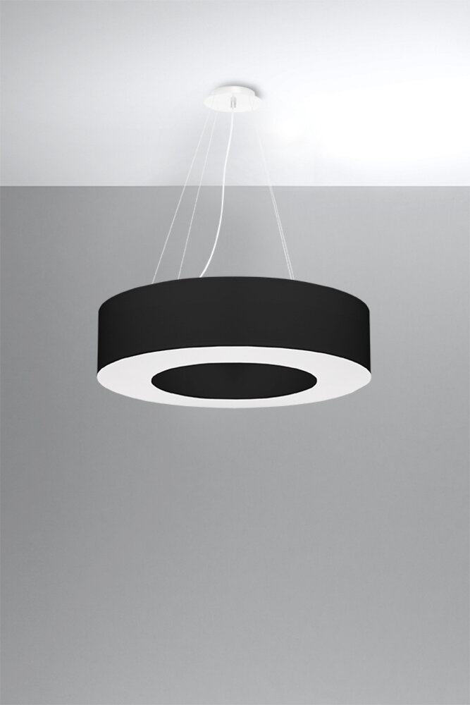 Sollux Lighting Kronleuchter SATURNO 70 Schwarz - 6x E27 Fassung - max. 6x60W - exkl. LED's Sollux Lighting Kronleuchter SATURNO 70 Schwarz - 6x E27 Fassung - max. 6x60W - exkl. LED's