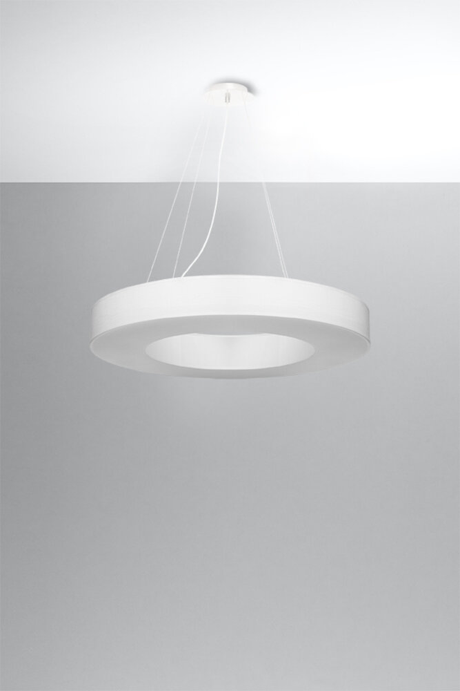 Sollux Lighting Kronleuchter SATURNO SLIM 70 Weiß - 6x E27 Fassung - max. 6x60W - exkl. LED's Sollux Lighting Kronleuchter SATURNO SLIM 70 Weiß - 6x E27 Fassung - max. 6x60W - exkl. LED's