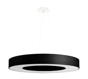 Sollux Lighting Kronleuchter SATURNO SLIM 70 Schwarz - 6x E27 Fassung - max. 6x60W - exkl. LED's