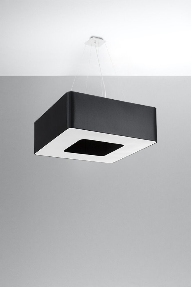 Sollux Lighting Kronleuchter URANO 60 Schwarz - 6x E27 Fassung - max. 6x60W - exkl. LED's