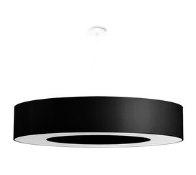 Sollux Lighting Kronleuchter SATURNO 90 Schwarz - 8x E27 Fassung - max. 8x60W - exkl. LED's