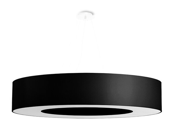 Sollux Lighting Kronleuchter SATURNO 90 Schwarz - 8x E27 Fassung - max. 8x60W - exkl. LED's