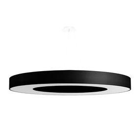 Sollux Lighting Kronleuchter SATURNO SLIM 90 Schwarz - 8x E27 Fassung - max. 8x60W - exkl. LED's
