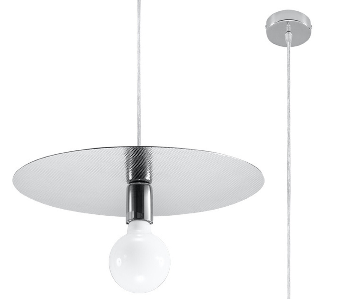 Sollux Lighting Hängeleuchte FLAVIO Grau - 1x E27 Fassung - max. 60W - exkl. LED's Sollux Lighting Hängeleuchte FLAVIO Grau - 1x E27 Fassung - max. 60W - exkl. LED's