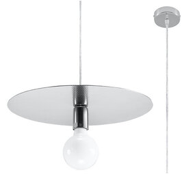 Sollux Lighting Hängeleuchte FLAVIO Grau - 1x E27 Fassung - max. 60W - exkl. LED's Sollux Lighting Hängeleuchte FLAVIO Grau - 1x E27 Fassung - max. 60W - exkl. LED's