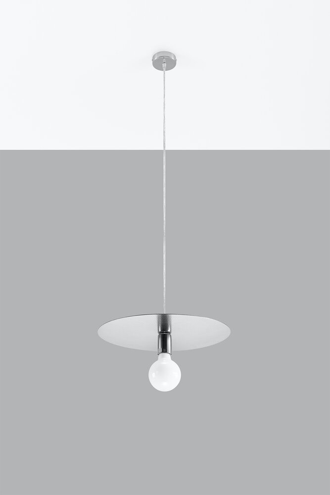 Sollux Lighting Hängeleuchte FLAVIO Grau - 1x E27 Fassung - max. 60W - exkl. LED's Sollux Lighting Hängeleuchte FLAVIO Grau - 1x E27 Fassung - max. 60W - exkl. LED's