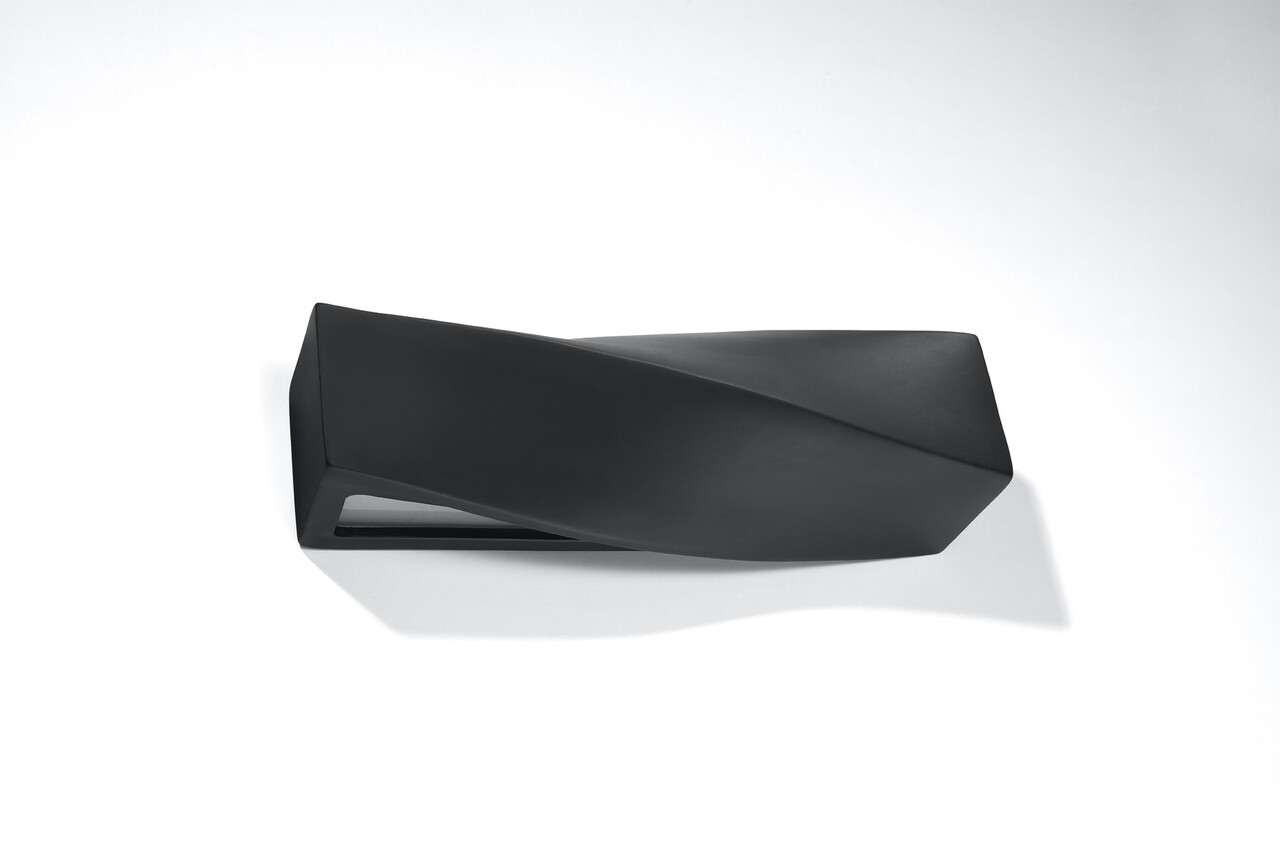 Sollux Lighting Wandleuchte Keramik SIGMA Schwarz - 2x E27 Fassung - max. 2x60W - exkl. LED's Sollux Lighting Wandleuchte Keramik SIGMA Schwarz - 2x E27 Fassung - max. 2x60W - exkl. LED's