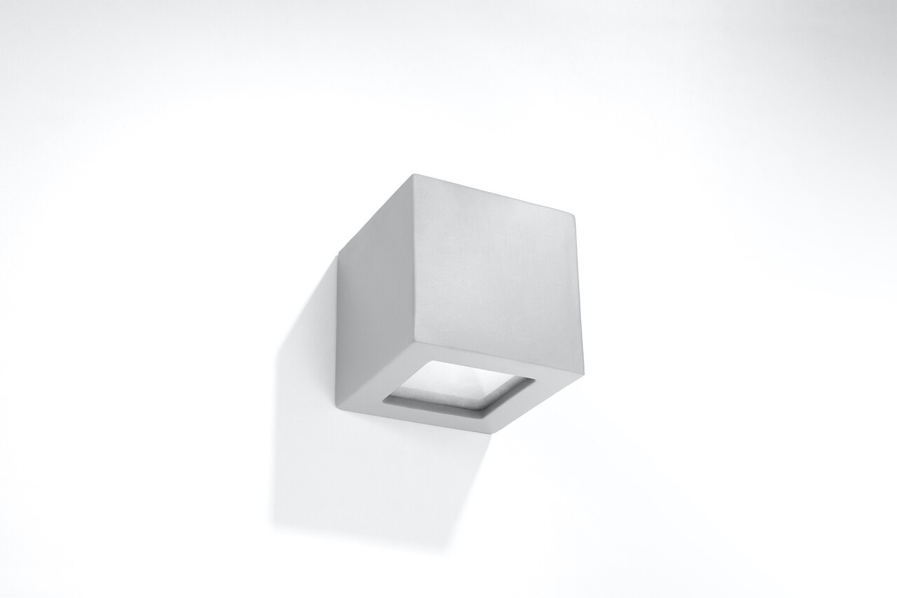 Sollux Lighting Wandleuchte Keramik LEO Grau - 1x E27 Fassung - max. 60W - exkl. LED's Sollux Lighting Wandleuchte Keramik LEO Grau - 1x E27 Fassung - max. 60W - exkl. LED's