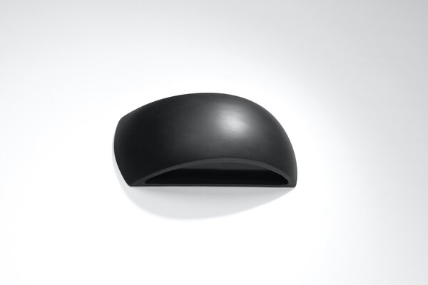 Sollux Lighting Wandleuchte Keramik PONTIUS Schwarz - 1x G9 Fassung - max 40W - exkl. LED's Sollux Lighting Wandleuchte Keramik PONTIUS Schwarz - 1x G9 Fassung - max 40W - exkl. LED's